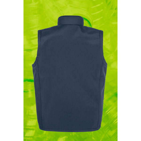 Gerecycleerde heren softshell-bodywarmer Navy 3XL Gerecycleerde heren softshell-bodywarmer Navy 3XL