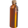 Drinkfles van rvs met karabijnhaak, 750 ml