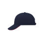 6 Panel Sandwich Cap navy/red one size