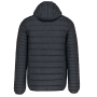 Men's lightweight hooded padded jacket Marl Dark Grey 4XL