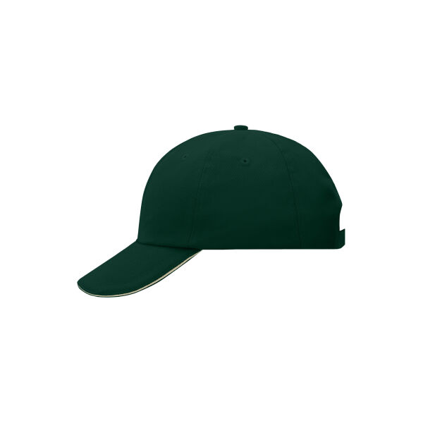 6 Panel Raver Sandwich Cap dark green/beige one size 6 Panel Raver Sandwich Cap dark green/beige one size