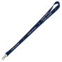 Lanyards - 1 kleur bedrukt met trigger clip 20 mm blauw