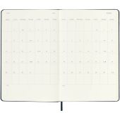 Moleskine week-agenda voor 12 maanden met harde kaft L - Saffier blauw