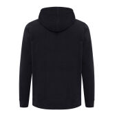 Iqoniq Trivor gerecycled polyester fleece hoodie, zwart (5XL)