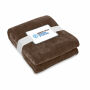 LOGAN - RPET fleecedeken 280gr/m² - Chocolade