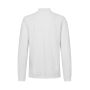 Poloshirt met lange mouw | stretch - Wit, 6XL