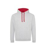 HEATHER GREY/FIRE RED