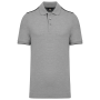 Contrasterende polo Day To Day korte mouwen Oxford Grey / Black 3XL