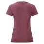 FOTL Lady-Fit Valueweight T, Heather Burgundy, S