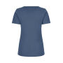 Interlock T-shirt | dames - Indigo, XL