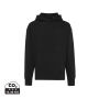 Iqoniq Yoho gerecycled katoen relaxed hoodie, zwart (L)