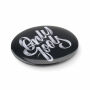 MIRROR - Metalen button - Mat Zilver