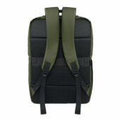 METRO - 15" PU RPET laptop rugzak - Legergroen