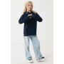 IQONIQ Yengo kids recycled katoen hoodie met steekzakken, donkerblauw (910)