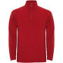 Himalaya fleece herenjack met kwartrits - Rood - M