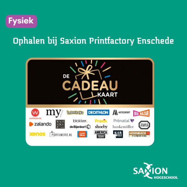 DE Cadeaukaart I Fysieke kaart - OPHALEN