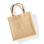 Jute Midi Tote - Natural/Black - One Size Jute Midi Tote - Natural/Black - One Size