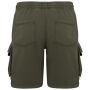 Duurzame verwassen herencargoshort van French Terry washed organic khaki XS