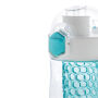 Honeycomb afsluitbare lekvrije waterfles met infuser, turquoise