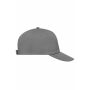 5 Panel Promo Cap Lightly Laminated dark grey one size