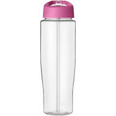 H2O Active® Tempo 700 ml sportfles met fliptuitdeksel - Transparent/Roze