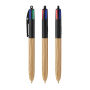 BIC® 4 Colours Wood Style 4 Colours Wood BP LP Natural_UP Black_RI Black