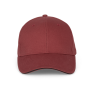 Orlando - 6 panel cap Red Safran / Dark Grey One Size Orlando - 6 panel cap Red Safran / Dark Grey One Size