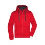 Men's Hooded Jacket red/carbon 3XL