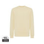 IQONIQ Etosha lichtgewicht gerecycled katoen sweater, cream yellow (L)