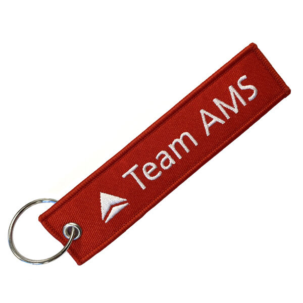 Geborduurde remove before flight sleutelhanger Geborduurde remove before flight sleutelhanger