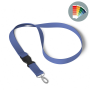 Afneembare polyester lanyard in Pantone-kleur met zeefdruk en ovale haak Afneembare polyester lanyard in Pantone-kleur met zeefdruk en ovale haak