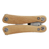Anderson middelgrote houten multitool met 12 functies - Natuur
