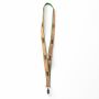 Zeefdruk lanyard van kurk en polyester Zeefdruk lanyard van kurk en polyester