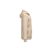 Gerecycled sweater met rits en capuchon uniseks Light Sand 5XL
