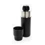 Thermocup RCS recycled geisoleerde fles met beker 500ml, zwart