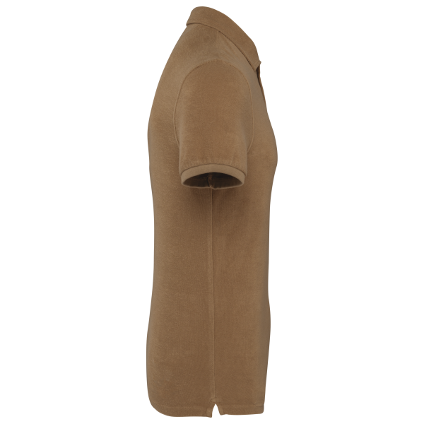 Ecologische badstof herenpolo Cream Coffee XL Ecologische badstof herenpolo Cream Coffee XL