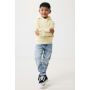 IQONIQ Yengo kids recycled katoen hoodie met steekzakken, cream yellow (910)