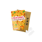 A6 kaart in kraft envelop