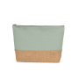 Etui van katoencanvas en jute Sage / Natural One Size