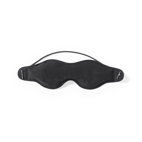Verkoelend oogmasker Milora | Nylon | 21,5×6 cm | Verstelbare band | Zwart Verkoelend oogmasker Milora | Nylon | 21,5×6 cm | Verstelbare band | Zwart