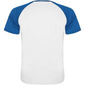Indianapolis sportshirt met korte mouwen voor kinderen - Wit/Koningsblauw - 4