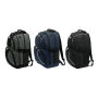 HYPE - Luxe polyester rugzak/ laptoptas blauw, zwart