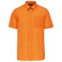 Ace - Heren Overhemd Korte Mouwen orange 6XL