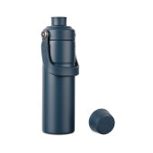 VINGA Baltimore Trek RCS recycled SS fles 600 ML, donkerblauw