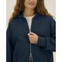 Fronter - Oversized rits hoodie in een gerecycled katoen blend - French Navy (XXL)