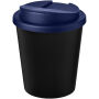 Americano® Espresso Eco 250 ml gerecyclede beker met knoeibestendig deksel - Zwart/Blauw Americano® Espresso Eco 250 ml gerecyclede beker met knoeibestendig deksel - Zwart/Blauw