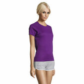 SPORTY WOMEN - SPORTYdames t-shirt 140g - L - Donker Paars