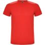 Detroit unisex sportshirt met korte mouwen - Rood - S