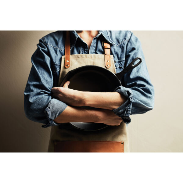 VINGA Asado keukenschort, bruin VINGA Asado keukenschort, bruin