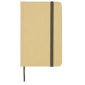 Reed A6 gerecycled notitieboek met harde kaft en effen pagina's - Bosgroen
